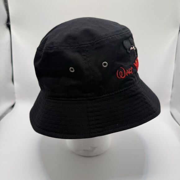 Disney Black Bucket Hat Embroidered 3D Mickey Characters Adult - Picture 3 of 5